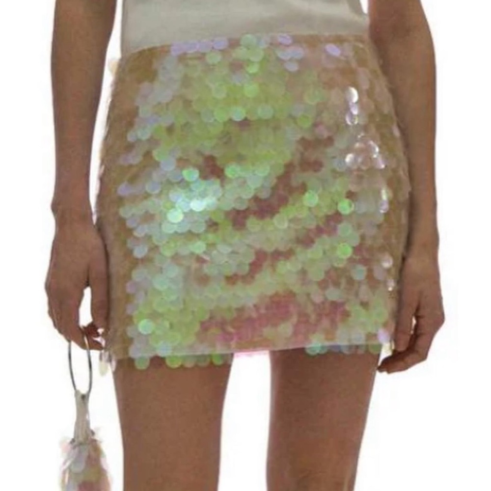HEMLUT LANG MINI SEQUIN SKIRT! WORN ONCE SIZE M!